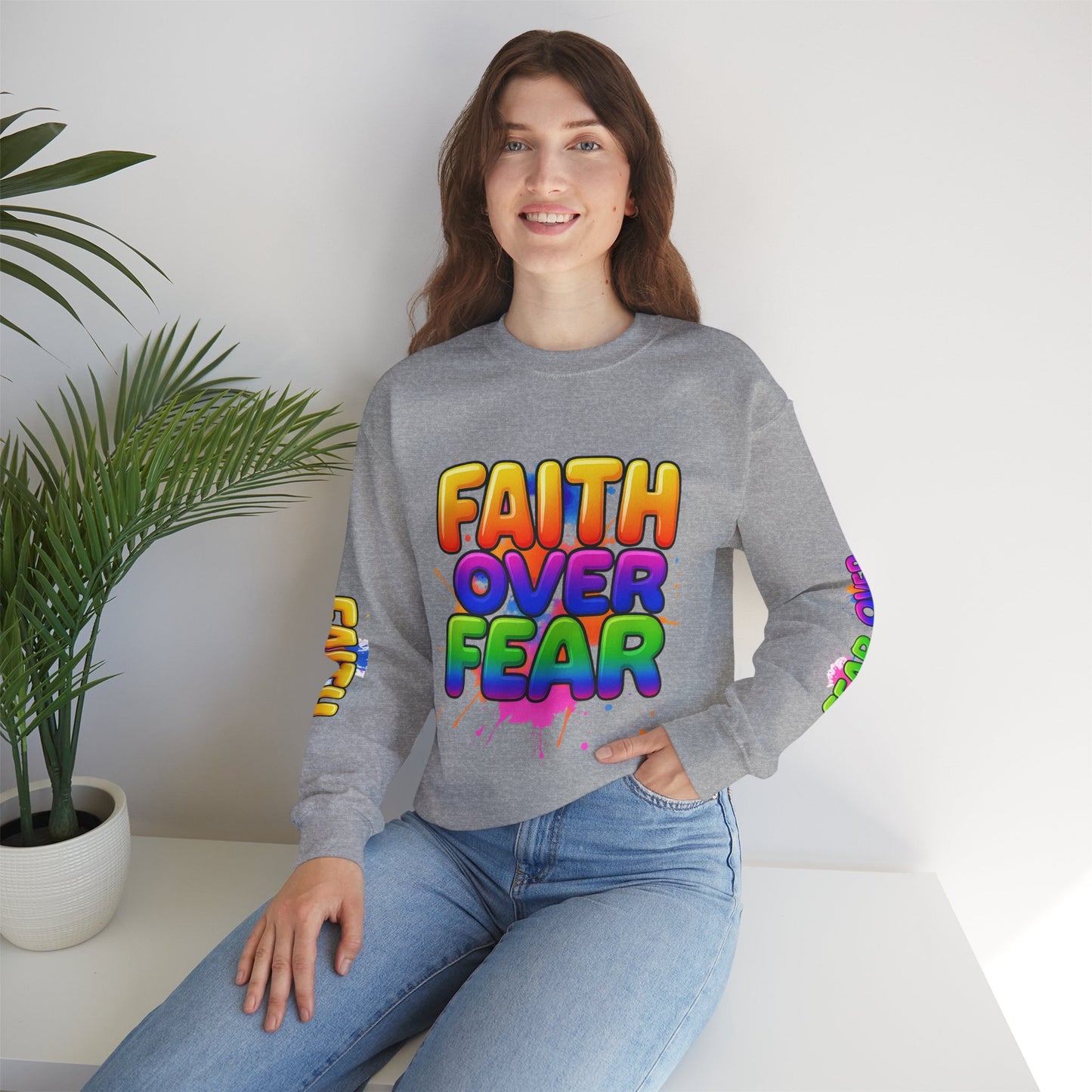 Faith Over Fear Crewneck Sweatshirt