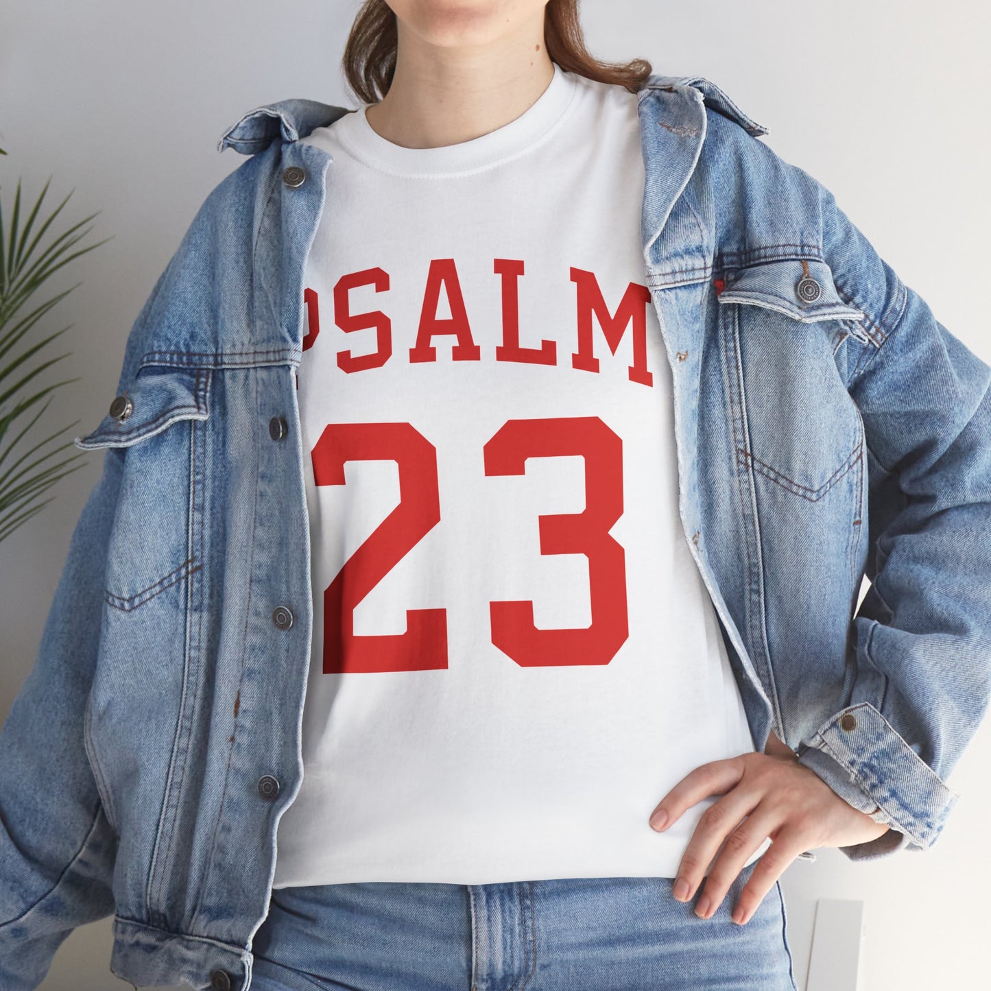 PSALM 23 Unisex Heavy Cotton Tee - Faith-Inspired Graphic T-Shirt