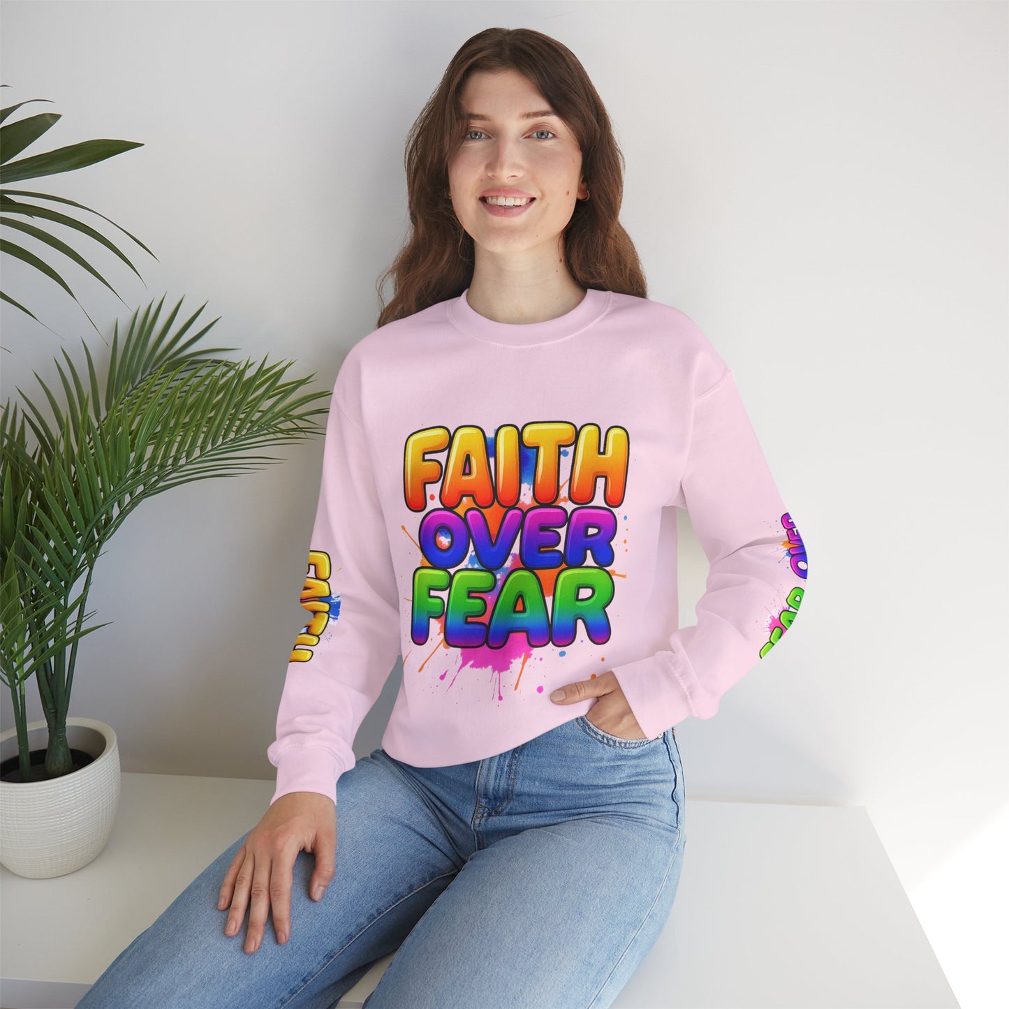 Faith Over Fear Crewneck Sweatshirt
