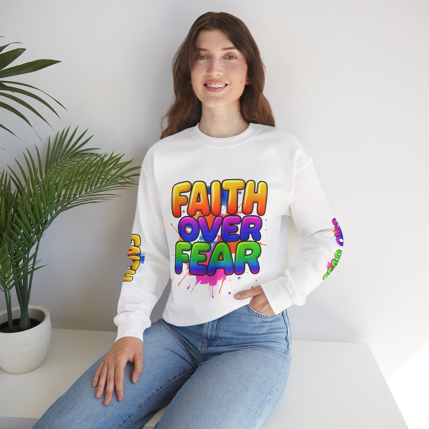 Faith Over Fear Crewneck Sweatshirt