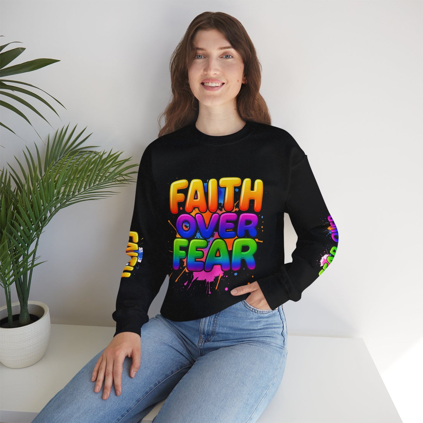 Faith Over Fear Crewneck Sweatshirt