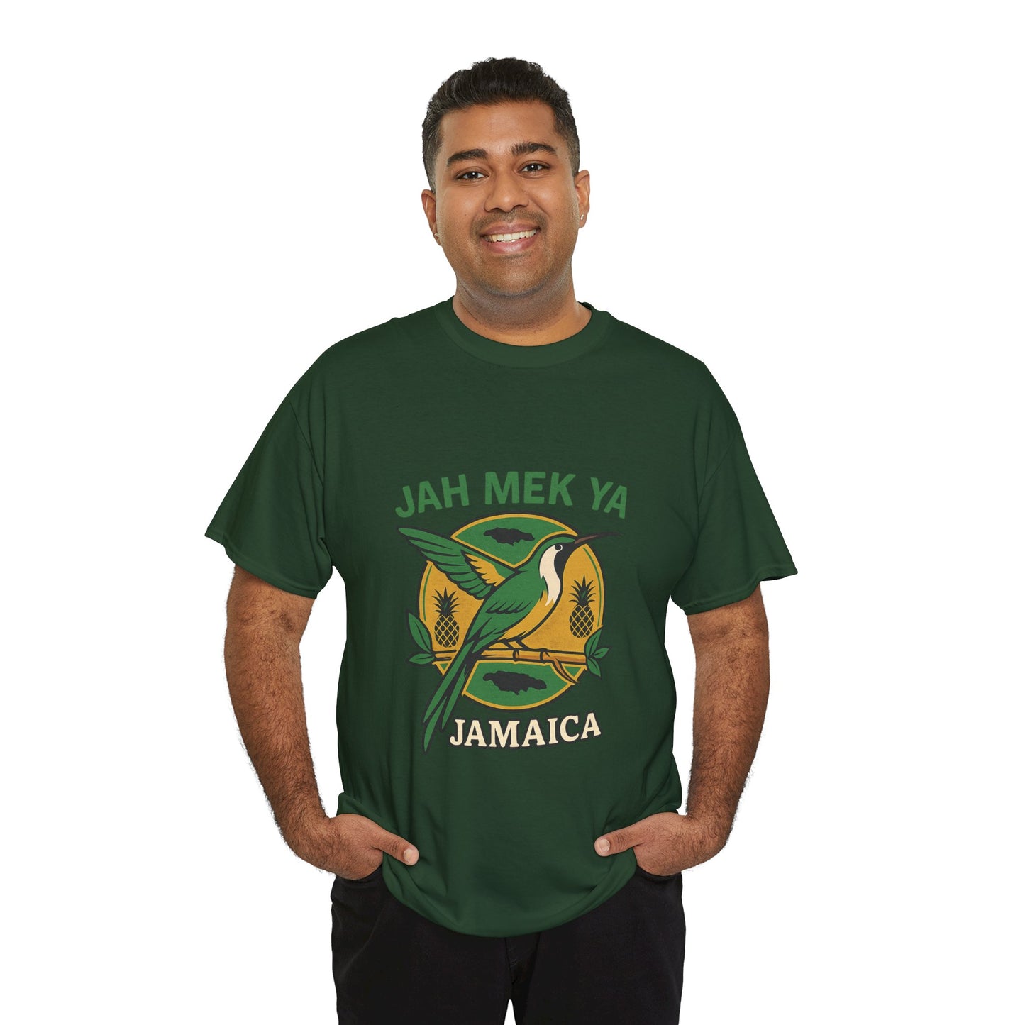 Jah Mek Ya Jamaica Bird T‑Shirt — Jamaican Reggae Vibe Tee