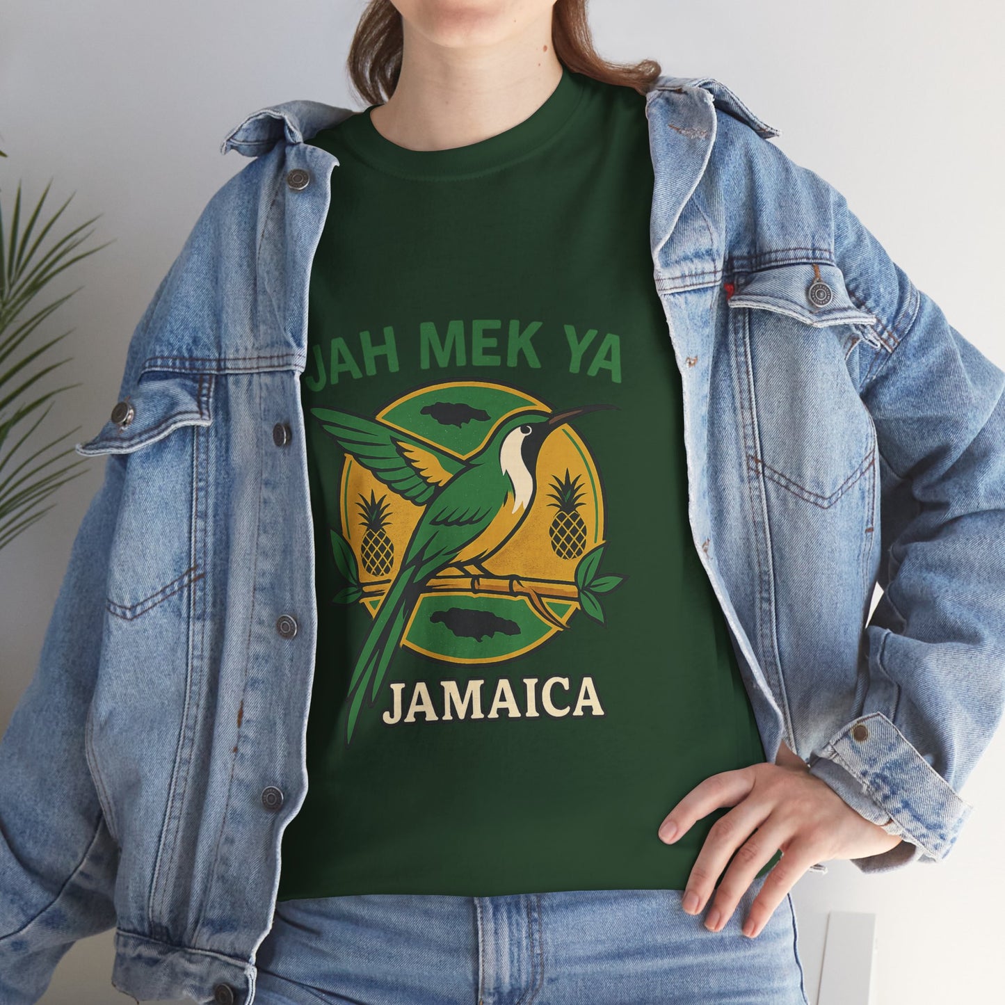 Jah Mek Ya Jamaica Bird T‑Shirt — Jamaican Reggae Vibe Tee