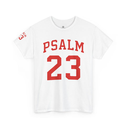 PSALM 23 Unisex Heavy Cotton Tee - Faith-Inspired Graphic T-Shirt