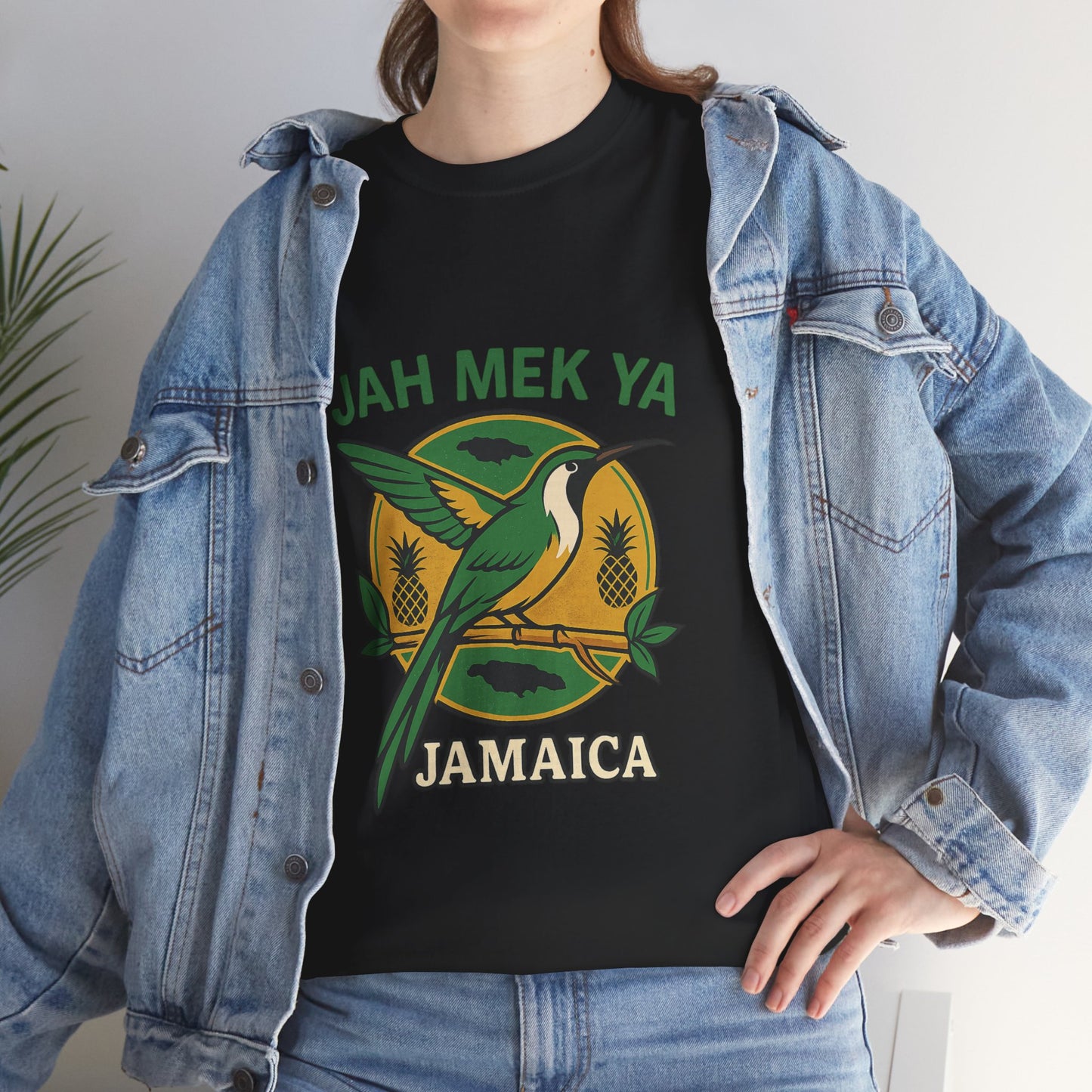 Jah Mek Ya Jamaica Bird T‑Shirt — Jamaican Reggae Vibe Tee
