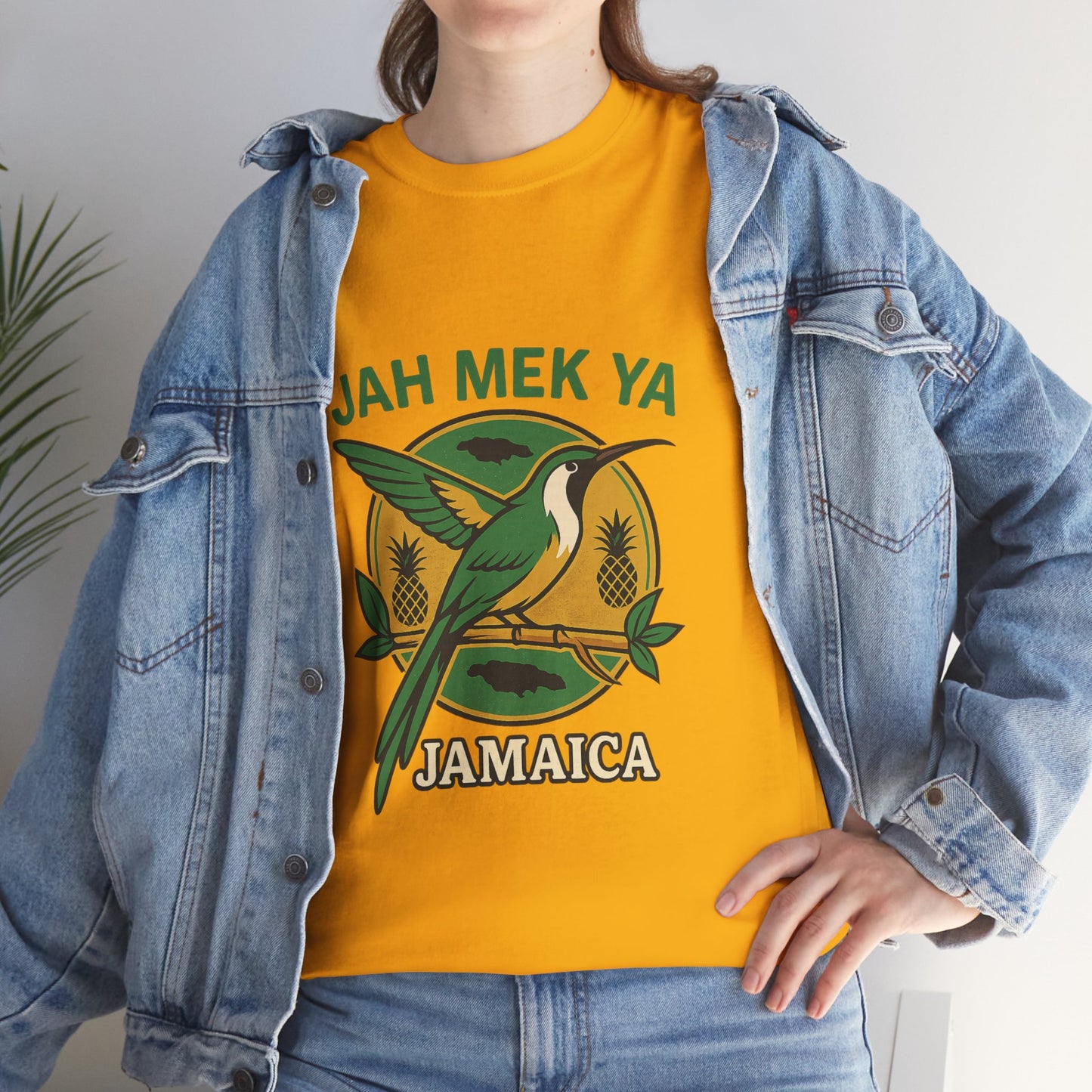 Jah Mek Ya Jamaica Bird T‑Shirt — Jamaican Reggae Vibe Tee