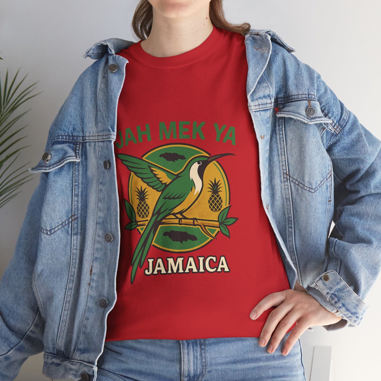 Jah Mek Ya Jamaica Bird T‑Shirt — Jamaican Reggae Vibe Tee