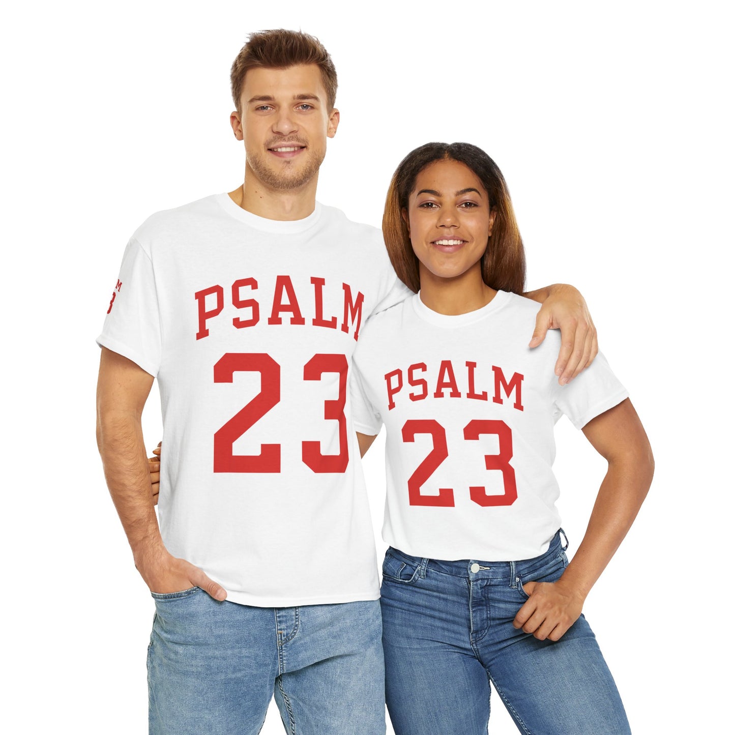 PSALM 23 Unisex Heavy Cotton Tee - Faith-Inspired Graphic T-Shirt
