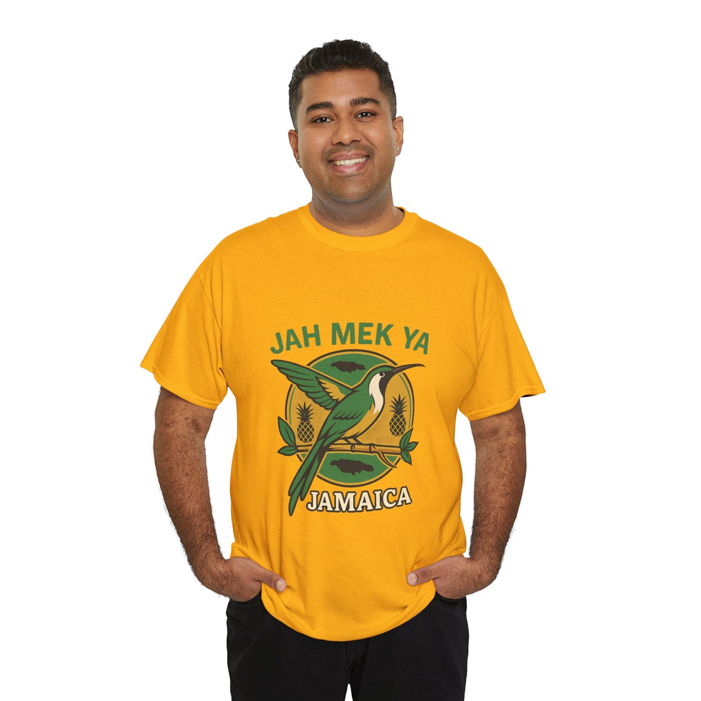 Jah Mek Ya Jamaica Bird T‑Shirt — Jamaican Reggae Vibe Tee